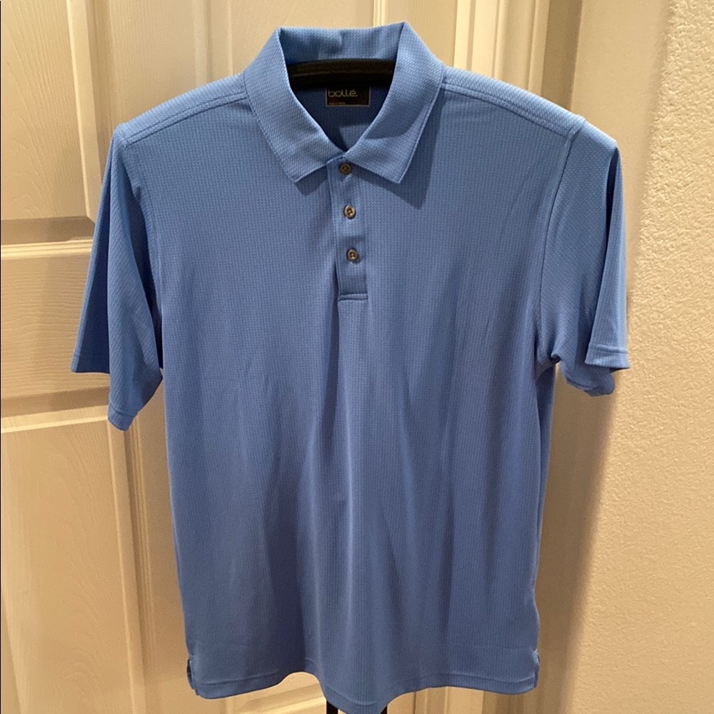 Bolle Blue Classic Polo Shirt with Performance Fabric